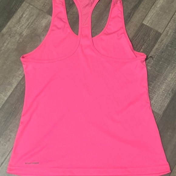 Reebok Women's Bright Pink Racerback Tank - Picture 4 of 4